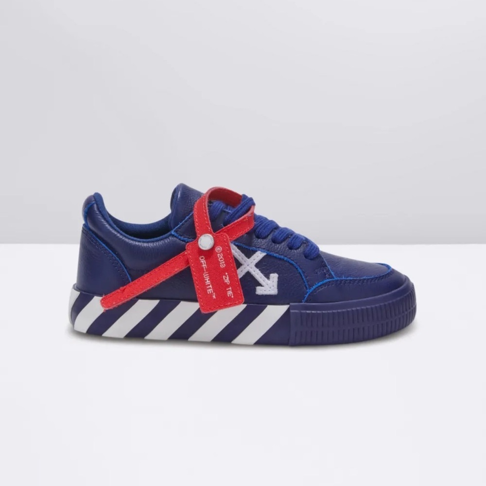 Off White Virgil Abloh Youth Kids 12.5/13 Navy Shoes